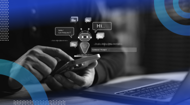 Person using a chatbot on their phone