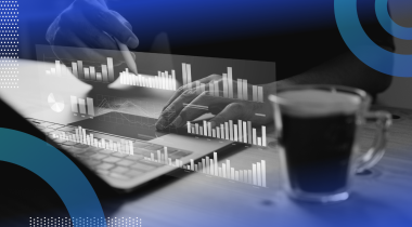 Product manager reviewing product data dashboard