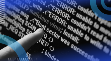 Lines of computer code with malicious viruses