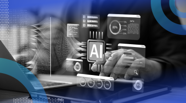 Developer reviewing AI monitoring metrics overlay