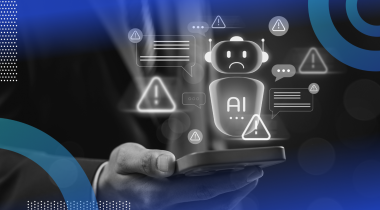 AI chatbot with errors around it