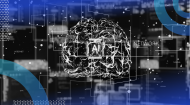 A visual representation of a brain with an AI logo