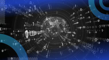A visual representation of binary code