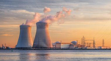 Two nuclear reactors are pictured.