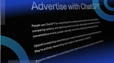 A computer screen showing ChatGPT ads