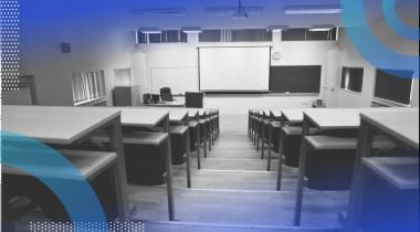 A university classroom