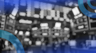 A stock trading floor