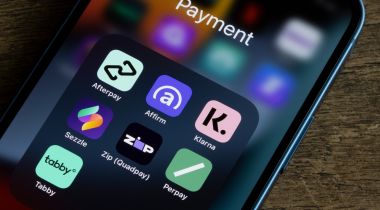 Buy now, pay later apps grouped together on a smartphone.