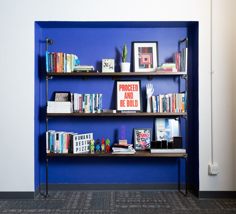 bounteous office bookshelf