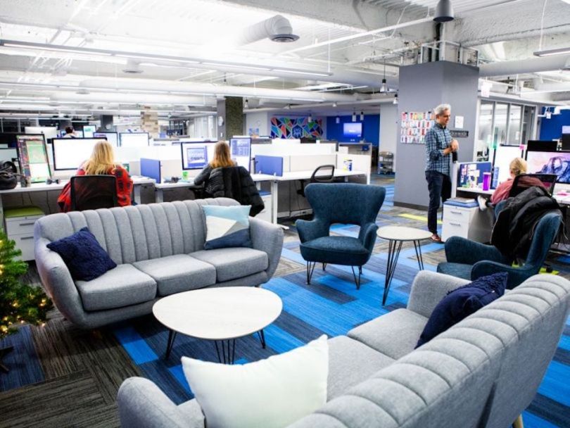 Builtout's office lounge area