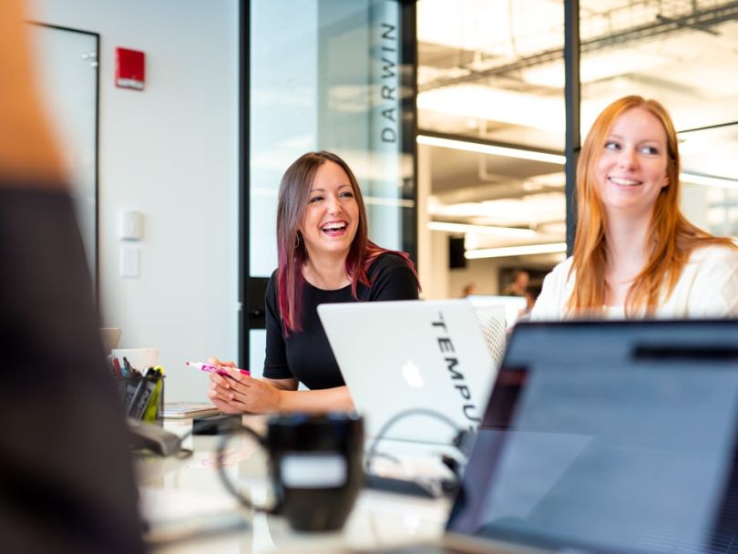 Employees meet at Tempus