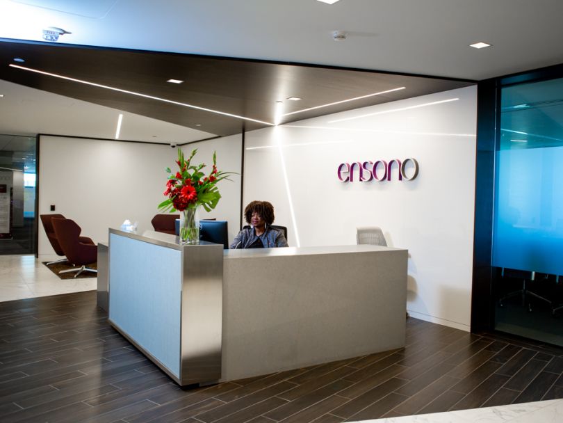 Ensono office reception desk