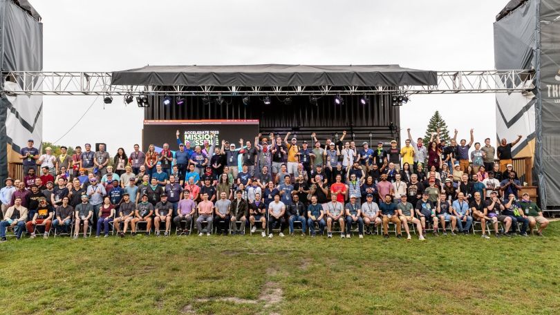 A group photo of the Ocient team is shown.