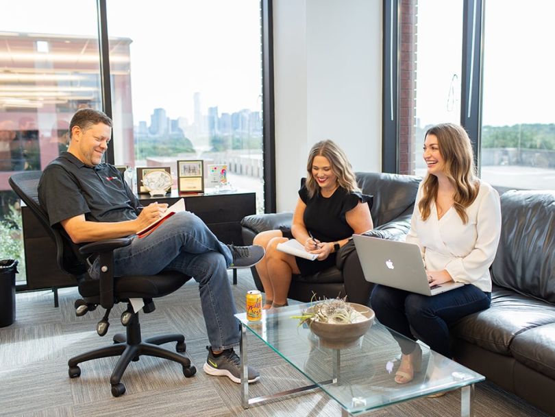 Alex Vaccaro with team