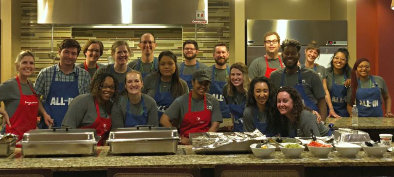 All Campus team in cooking outing