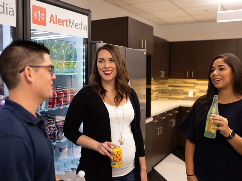 Angie Julius with teammates