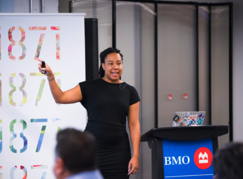Presenter at 1871 during BMO Harris innovation program