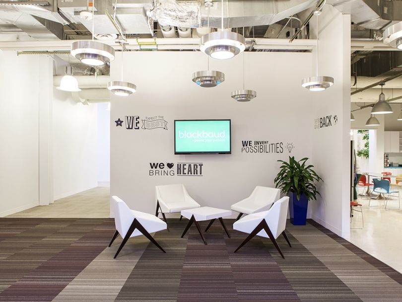 blackbaud austin office value wall