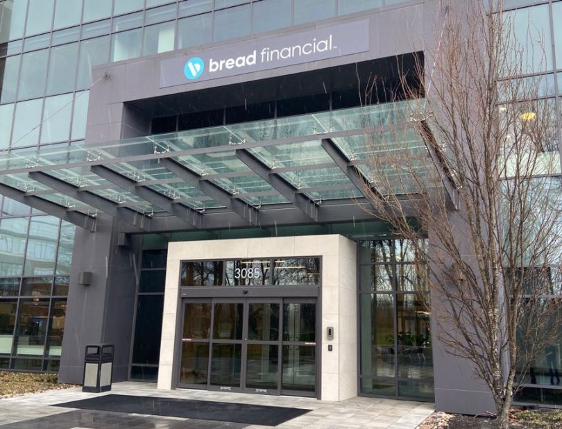 Outside of Bread Financial office building