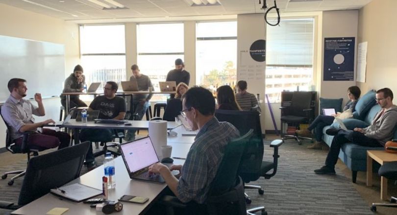 DAIS Technology team working in office