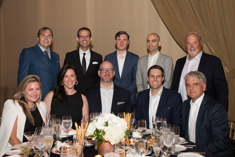 DISCO team members at a dinner together