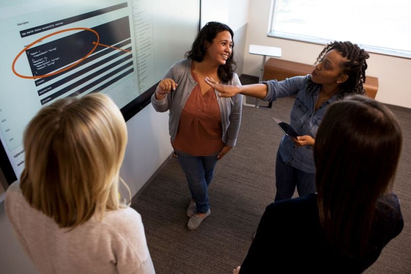 Discover team working