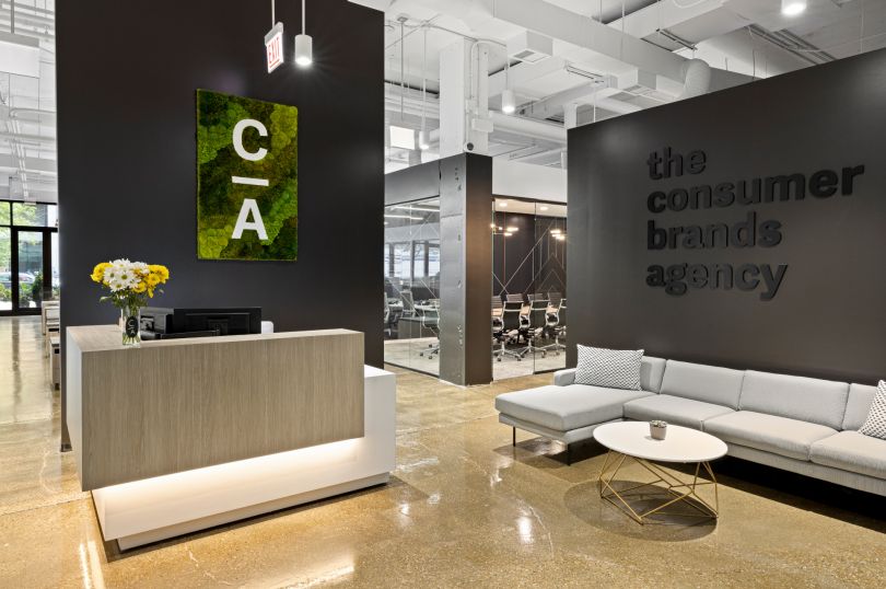 Empty office reception