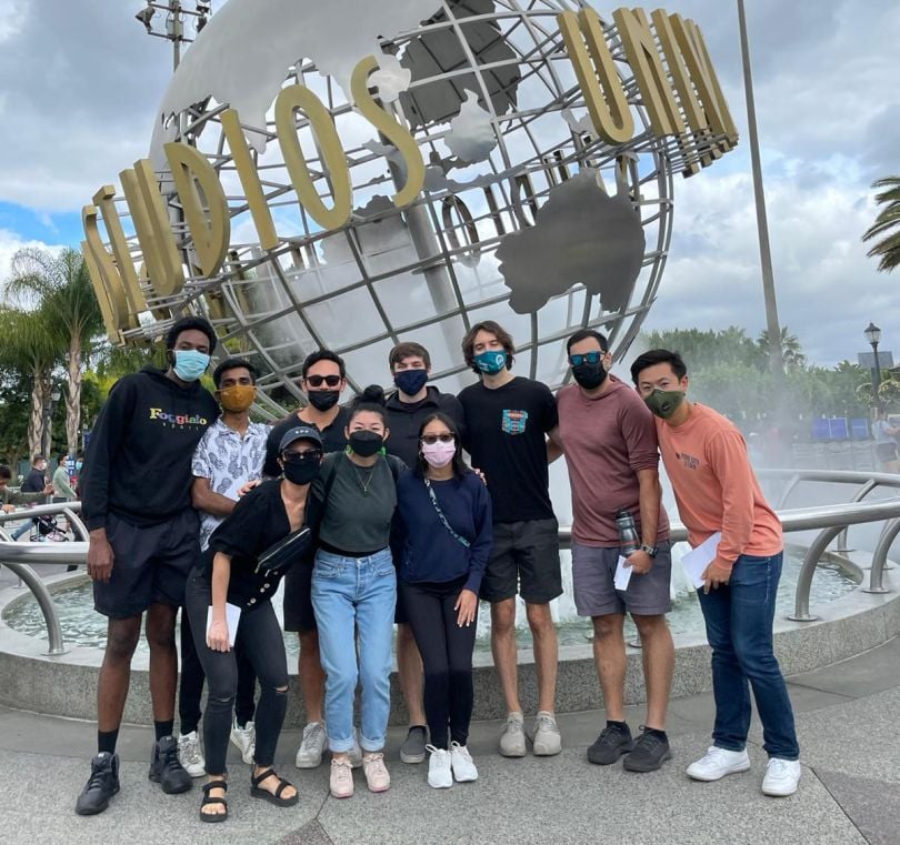 Finch team members at Universal Studios
