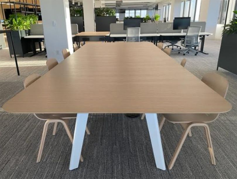 Conference table inside Fivetran office