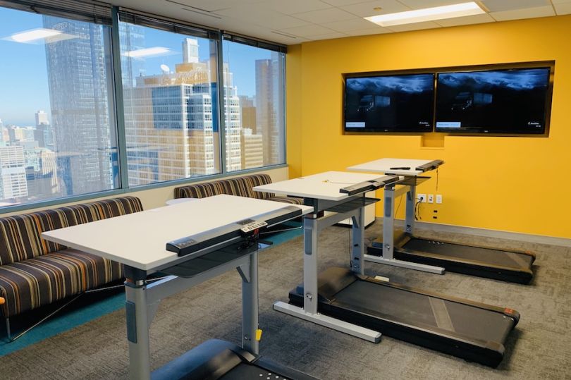 FourKites walking treadmill desks