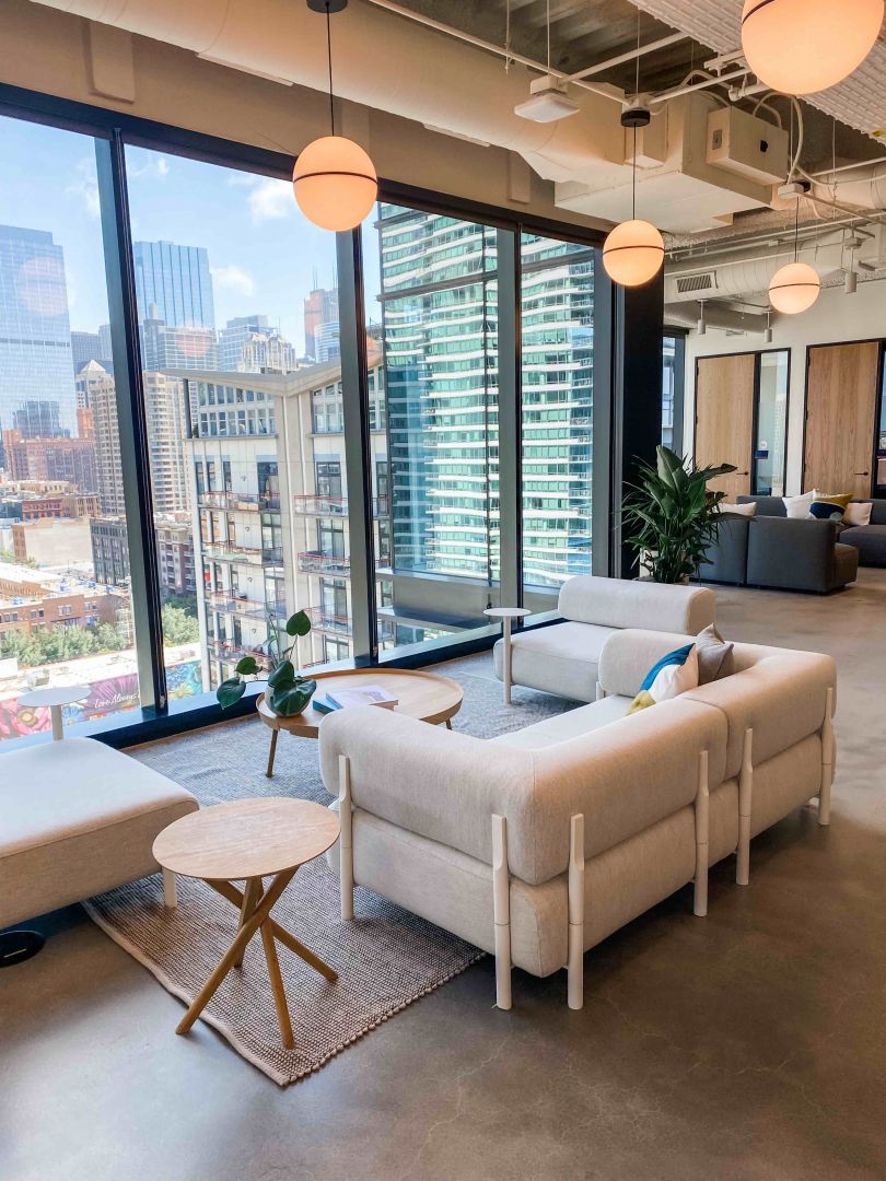 Interior of new office 