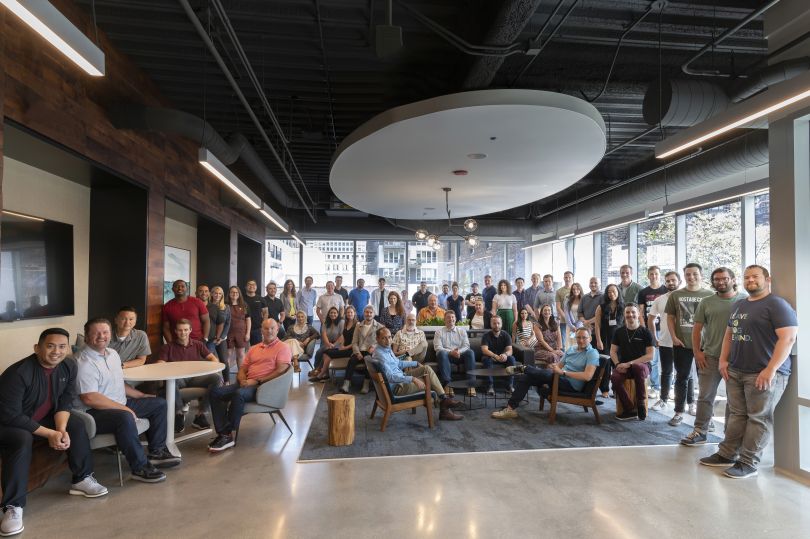 A Kalderos company townhall. 