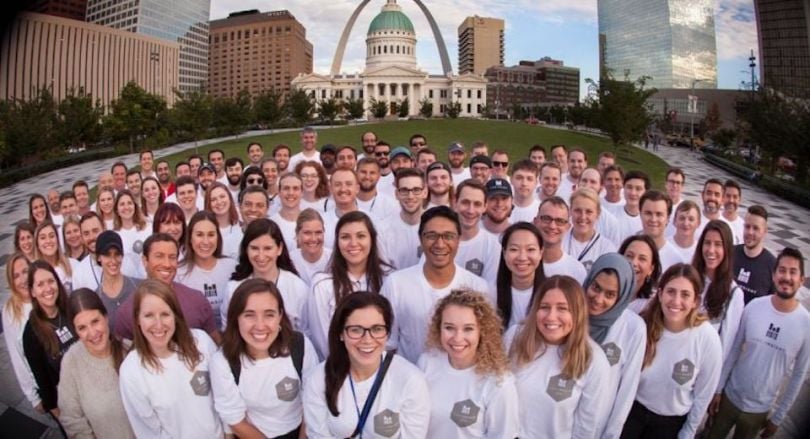 Label Insight team in outdoor group photo