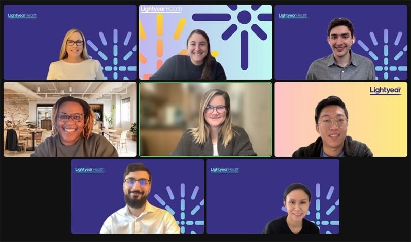 Lightyear Health team Zoom call