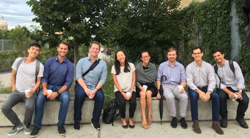 Lumere data team posing outdoors
