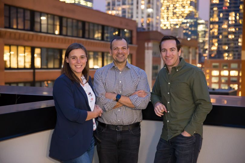 Mezo's founding team Erin Karam, Mike Travalini, John Botica.