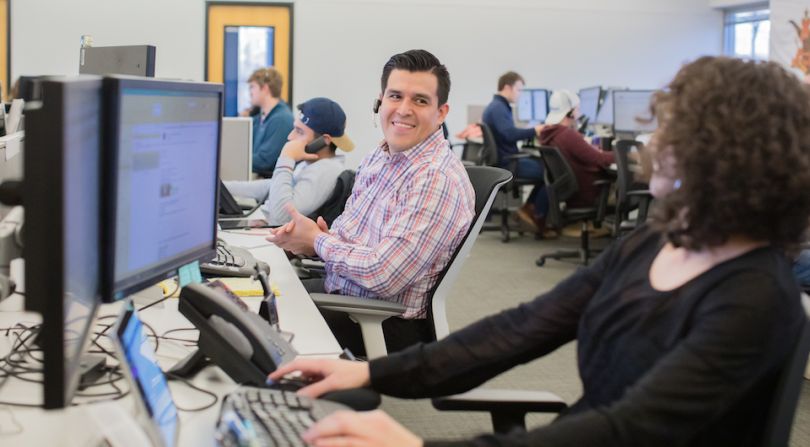 Molo employees working