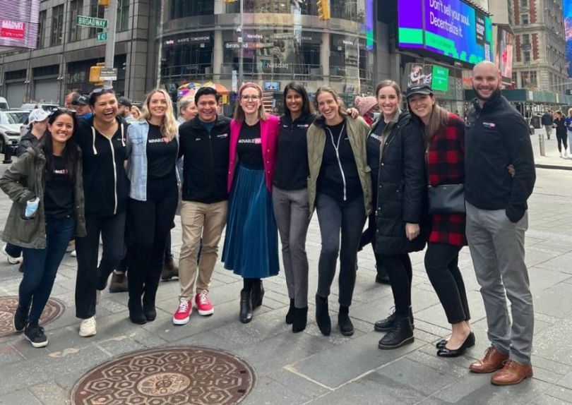Movable Ink team members in Times Square