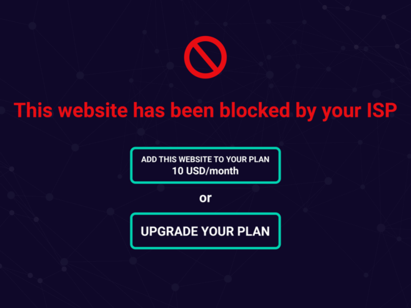 An internet without net neutrality