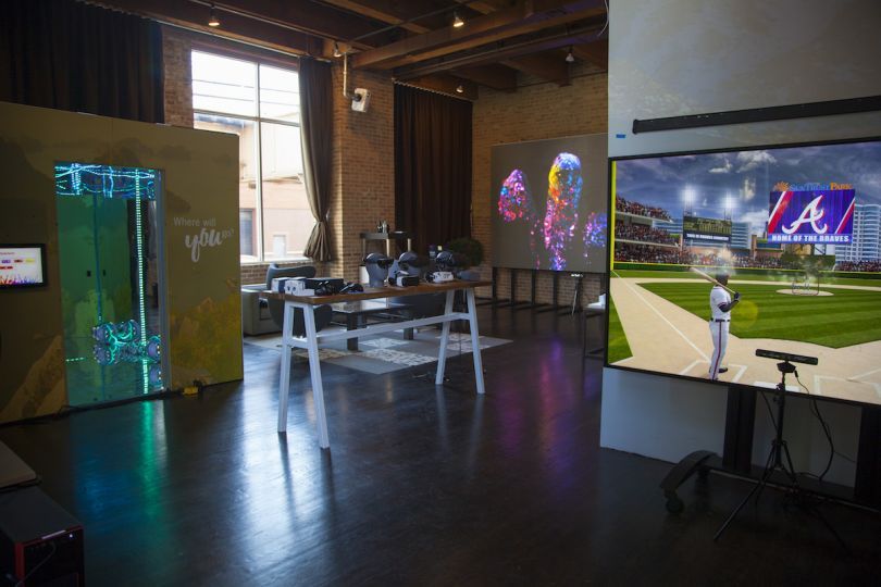 Image of NEXT/NOW's virtual reality wall