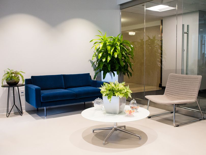 Waiting area in OneSpan's office