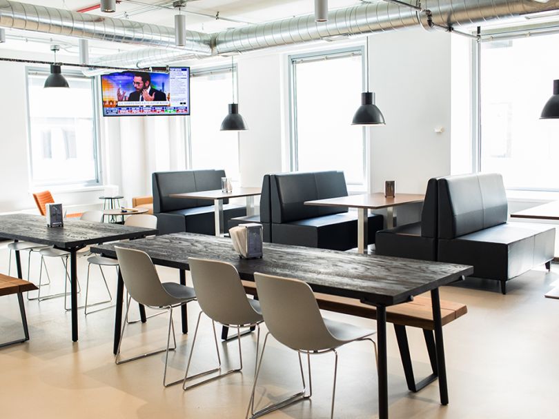 OneSpan's kitchen area