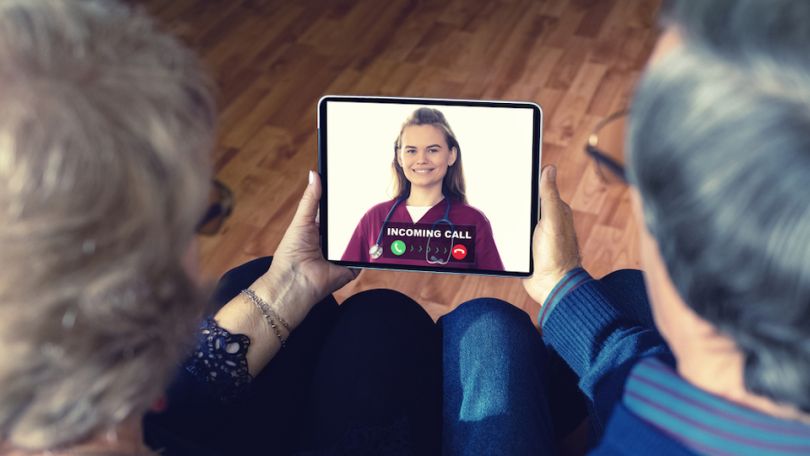 Outcome Health - telemedicine stock image