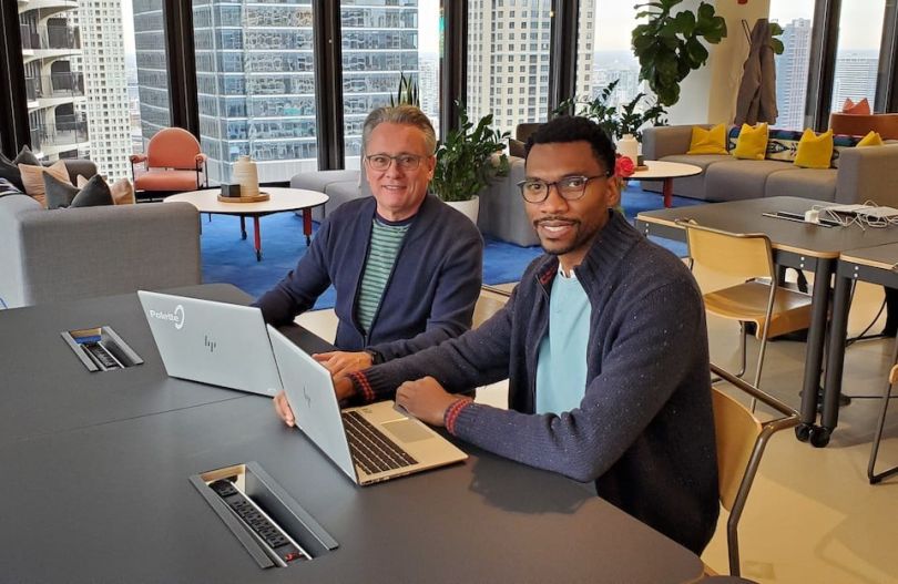 Palette Software team member working at a computer