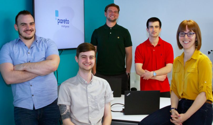 Pareto Intelligence data team in group photo