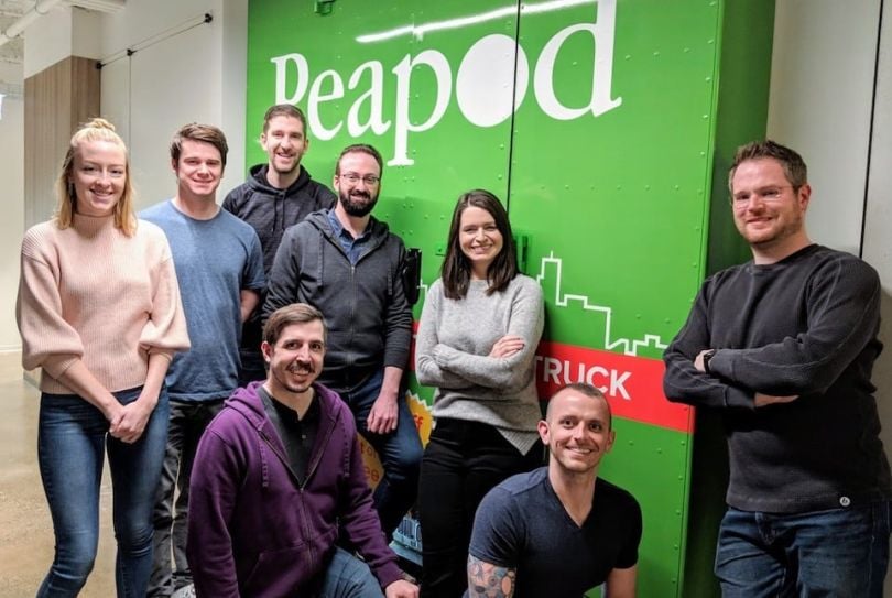 Peapod staff posing for photo
