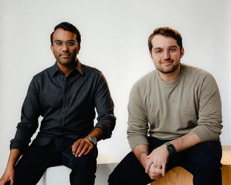 Tome co-founders Keith Peiris and Henri Liriani pose for a photo together.