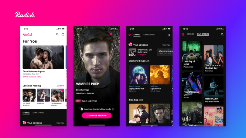 NYC-based Radish raises $63M to produce serialized fiction stories
