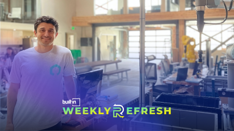 Nimble founder and CEO Simon Kalouche poses for a photo in a warehouse.