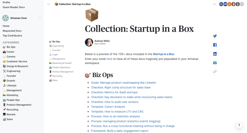 Almanac's new suite of documents cover the essentials for growth stage companies.